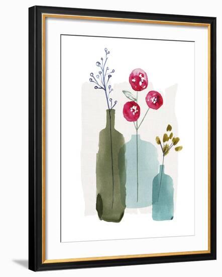 Three Vases-Kelly Ventura-Framed Giclee Print