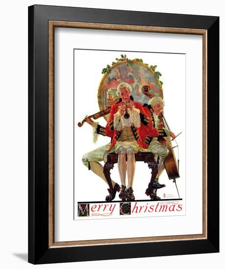 "Three Victorian Musicians", December 12,1931-Norman Rockwell-Framed Giclee Print