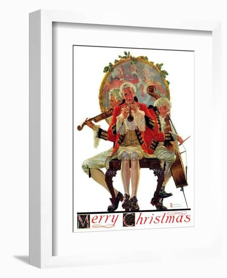 "Three Victorian Musicians", December 12,1931-Norman Rockwell-Framed Giclee Print