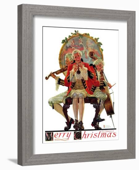 "Three Victorian Musicians", December 12,1931-Norman Rockwell-Framed Giclee Print