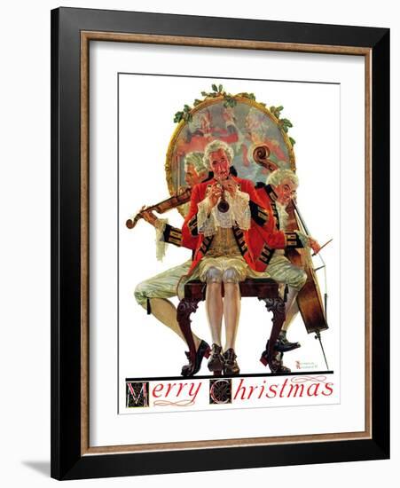 "Three Victorian Musicians", December 12,1931-Norman Rockwell-Framed Giclee Print