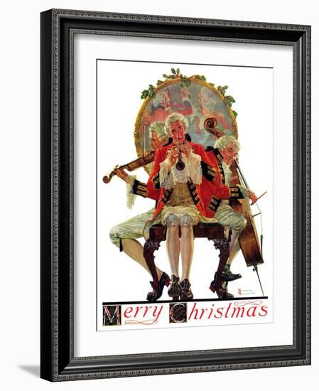 "Three Victorian Musicians", December 12,1931-Norman Rockwell-Framed Giclee Print