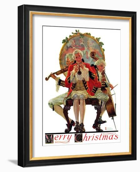 "Three Victorian Musicians", December 12,1931-Norman Rockwell-Framed Giclee Print