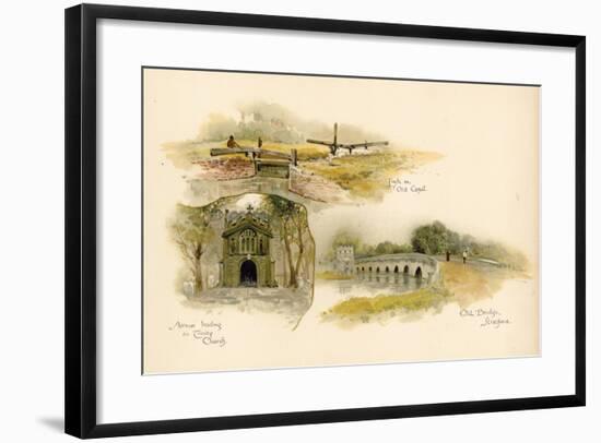 Three Views of Shakespeare's Stratford-Upon-Avon-null-Framed Giclee Print