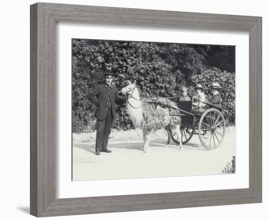 Three Visitors Including a Young Boy-Frederick William Bond-Framed Photographic Print