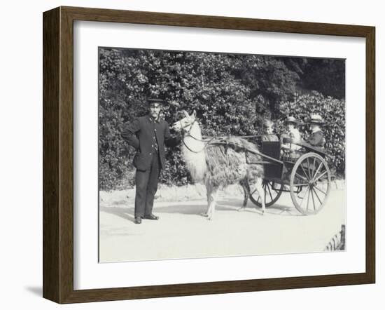 Three Visitors Including a Young Boy-Frederick William Bond-Framed Photographic Print