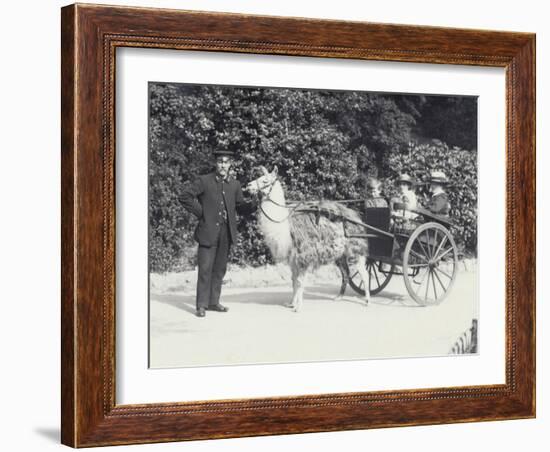 Three Visitors Including a Young Boy-Frederick William Bond-Framed Photographic Print
