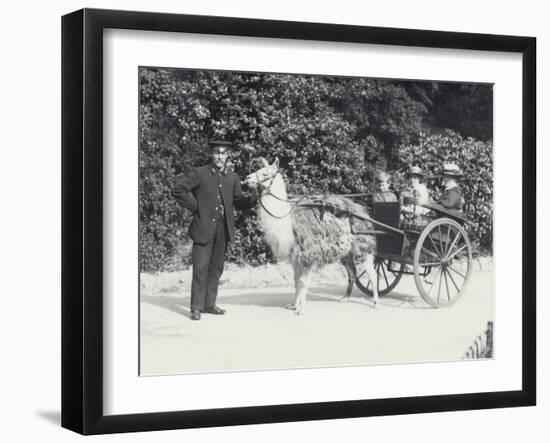 Three Visitors Including a Young Boy-Frederick William Bond-Framed Photographic Print