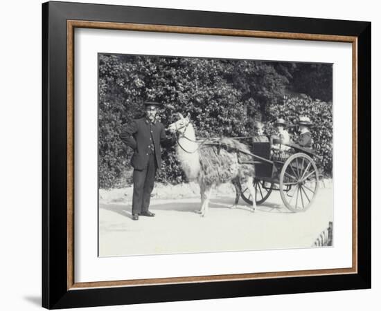 Three Visitors Including a Young Boy-Frederick William Bond-Framed Photographic Print