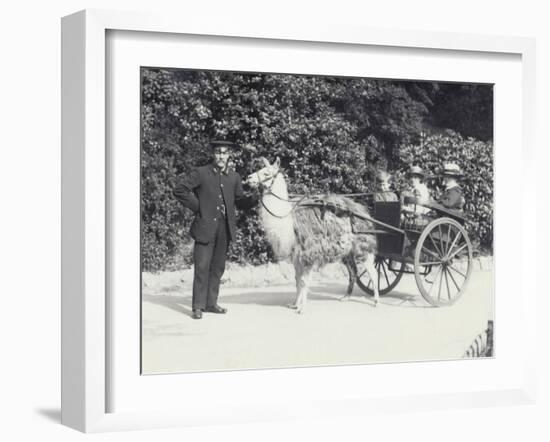 Three Visitors Including a Young Boy-Frederick William Bond-Framed Photographic Print