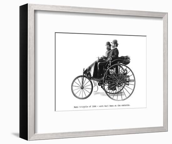 Three-wheeled Benz motor car, 1886. Artist: Unknown-Unknown-Framed Photographic Print