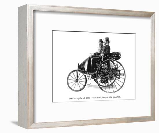 Three-wheeled Benz motor car, 1886. Artist: Unknown-Unknown-Framed Photographic Print