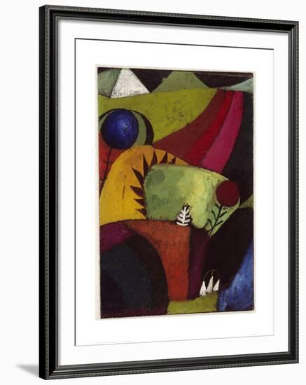 Three White Campanulas, 1920-Paul Klee-Framed Giclee Print