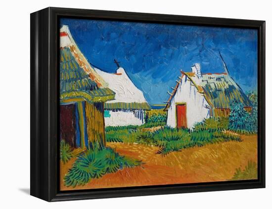 Three White Cottages in Saintes-Maries, 1888 (Oil on Canvas)-Vincent van Gogh-Framed Premier Image Canvas