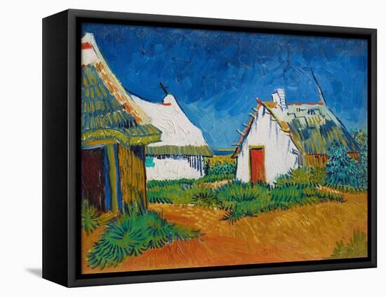 Three White Cottages in Saintes-Maries, 1888 (Oil on Canvas)-Vincent van Gogh-Framed Premier Image Canvas