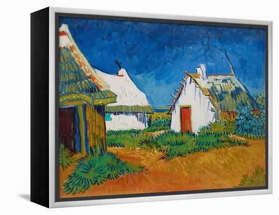 Three White Cottages in Saintes-Maries, 1888 (Oil on Canvas)-Vincent van Gogh-Framed Premier Image Canvas