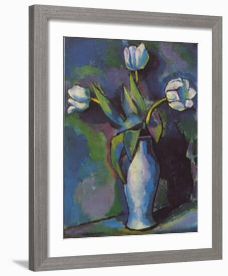 Three White Tulips-Charles Sheeler-Framed Art Print