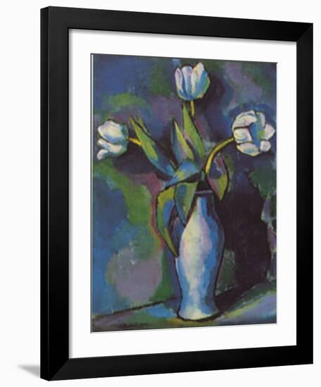Three White Tulips-Charles Sheeler-Framed Art Print
