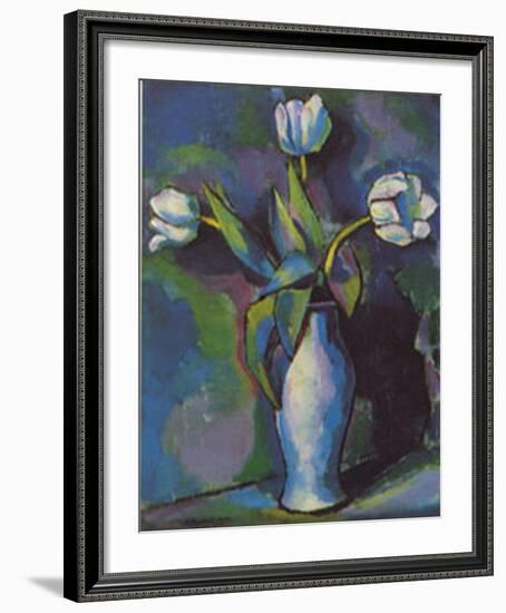 Three White Tulips-Charles Sheeler-Framed Art Print