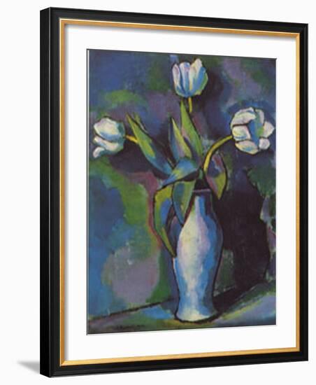 Three White Tulips-Charles Sheeler-Framed Art Print