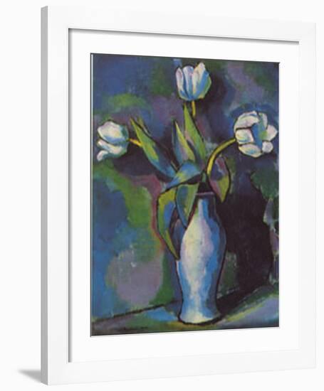 Three White Tulips-Charles Sheeler-Framed Art Print