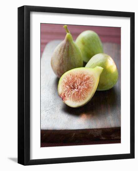 Three Whole Figs and One Half Fig-null-Framed Photographic Print