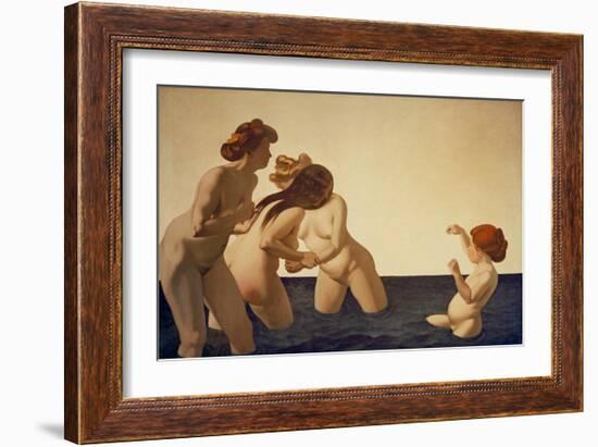 Three Women and a Girl-Félix Vallotton-Framed Giclee Print