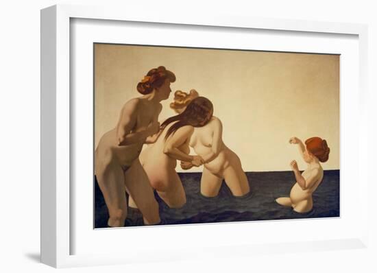 Three Women and a Girl-Félix Vallotton-Framed Giclee Print