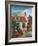 Three Women and a Man in a Courtyard Behind a House, C1657-1659-Pieter de Hooch-Framed Giclee Print