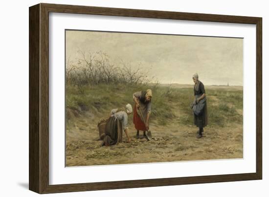 Three Women Farm Potatoes-Philip Sadee-Framed Premium Giclee Print