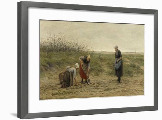 Three Women Farm Potatoes-Philip Sadee-Framed Art Print