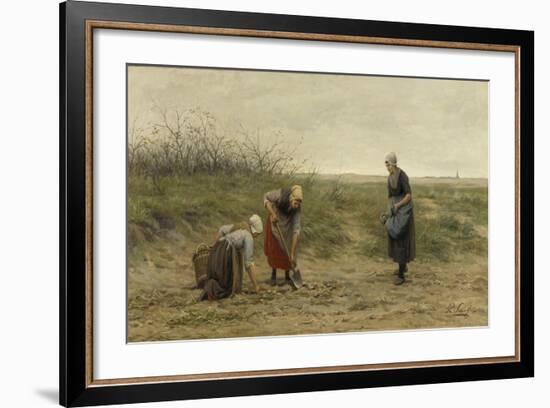 Three Women Farm Potatoes-Philip Sadee-Framed Art Print