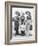 Three Women Going Fishing with Huge Hats-null-Framed Photo