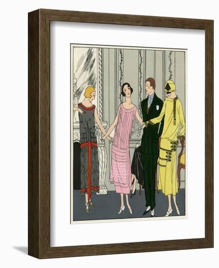 Three Women in Outfits by Doeuillet-null-Framed Art Print