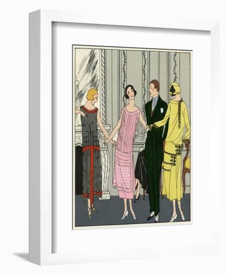 Three Women in Outfits by Doeuillet-null-Framed Art Print