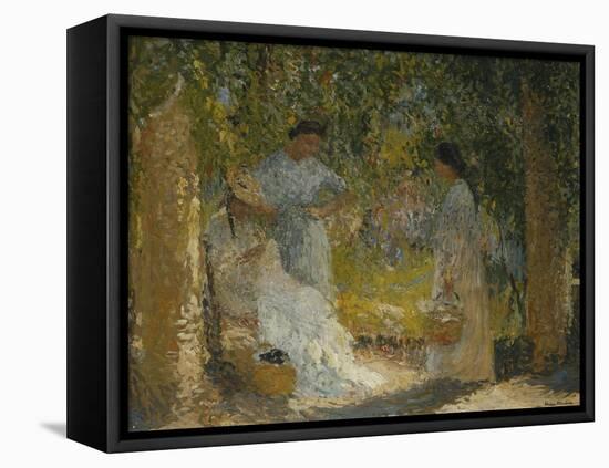 Three Women in the Garden, Trois Femmes dans le Jardin, 1905-1915-Henri Martin-Framed Premier Image Canvas