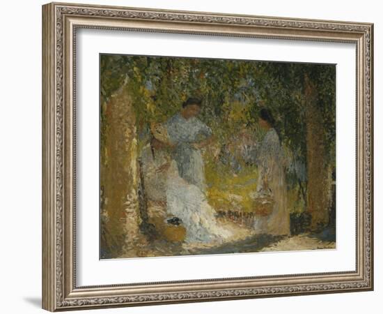 Three Women in the Garden, Trois Femmes dans le Jardin, 1905-1915-Henri Martin-Framed Giclee Print