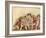 Three Women on a Red Sofa (W/C on Paper)-Jules Pascin-Framed Giclee Print