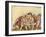 Three Women on a Red Sofa (W/C on Paper)-Jules Pascin-Framed Giclee Print