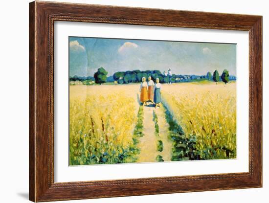 Three Women on the Road, after 1927-Kazimir Malevich-Framed Giclee Print