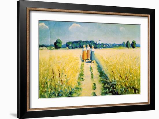 Three Women on the Road, after 1927-Kazimir Malevich-Framed Giclee Print