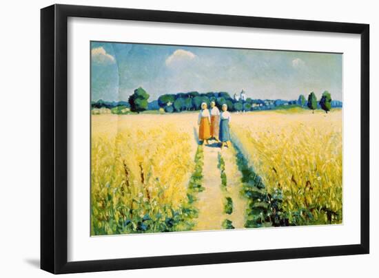Three Women on the Road, after 1927-Kazimir Malevich-Framed Giclee Print