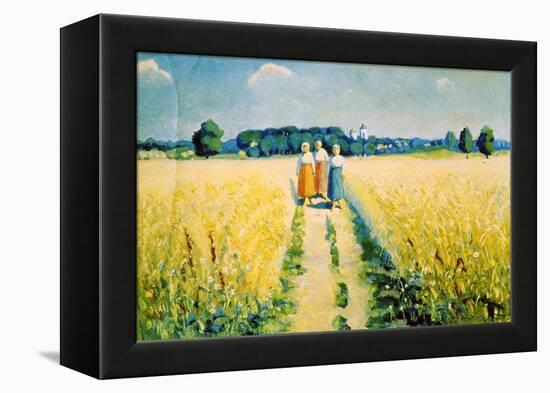 Three Women on the Road, after 1927-Kazimir Malevich-Framed Premier Image Canvas