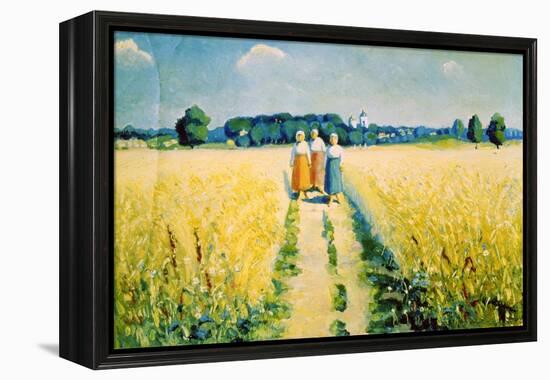 Three Women on the Road, after 1927-Kazimir Malevich-Framed Premier Image Canvas