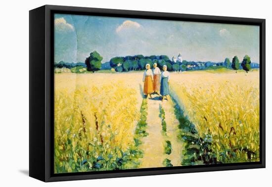 Three Women on the Road, after 1927-Kazimir Malevich-Framed Premier Image Canvas