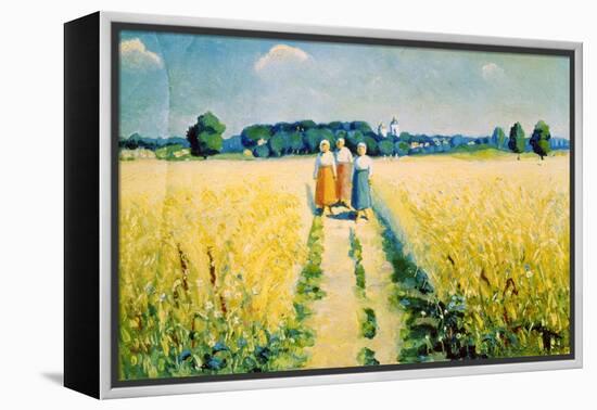 Three Women on the Road, after 1927-Kazimir Malevich-Framed Premier Image Canvas