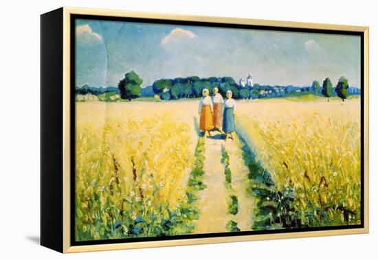 Three Women on the Road, after 1927-Kazimir Malevich-Framed Premier Image Canvas