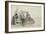 Three Women Seated on Chairs on a Beach-Eugene Louis Boudin-Framed Giclee Print