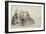 Three Women Seated on Chairs on a Beach-Eugene Louis Boudin-Framed Giclee Print