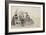 Three Women Seated on Chairs on a Beach-Eugene Louis Boudin-Framed Giclee Print